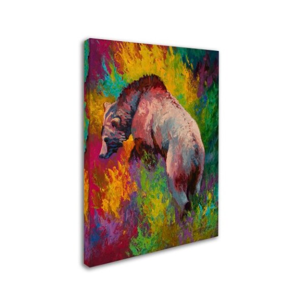 Marion Rose 'Up The Bank Grizzly' Canvas Art,24x32